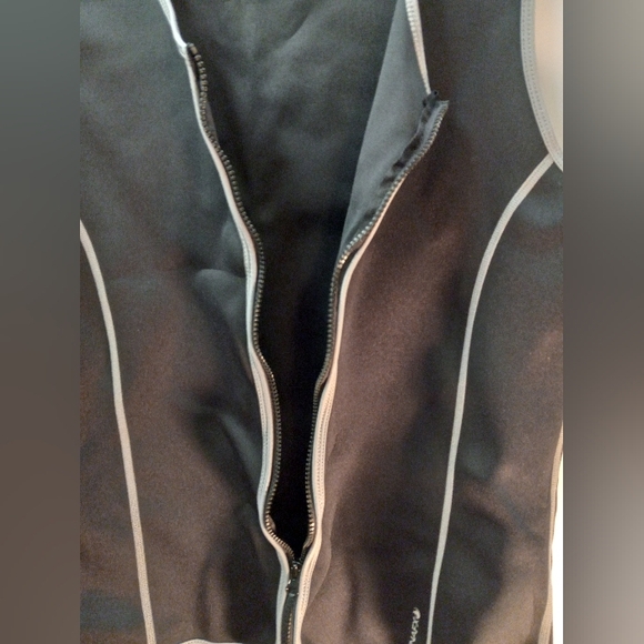 SaunaFX Men’s Slimming XXL Black Gray Neoprene Sauna Vest Zippered Tank Top Slim - Picture 6 of 13